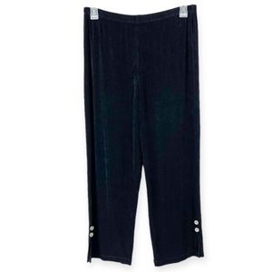 Chico's Black Ankle Pants with Button Detail